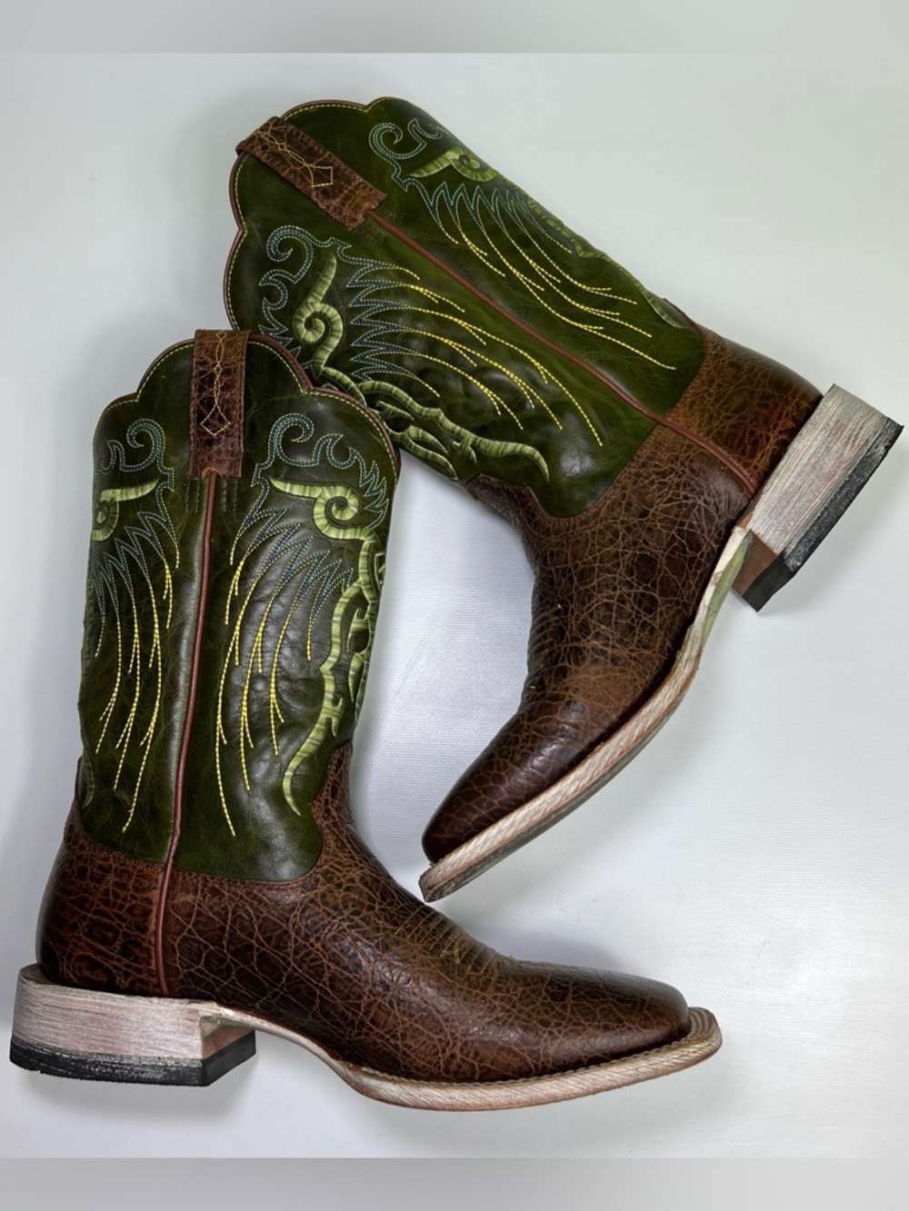 ARIAT MEN'S MESTENO WESTERN BOOTS - SQUARE TOE size 9 - Picture 10 of 12